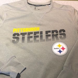 Nike Steelers gray crew neck sweatshirt